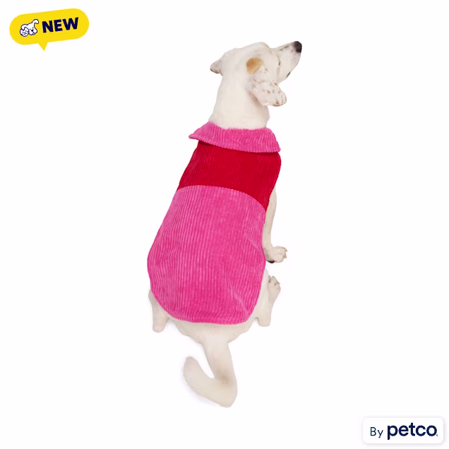 YOULY Reversible Cozy Pet Coat, Pink, Large/X-Large - Carousel image #1