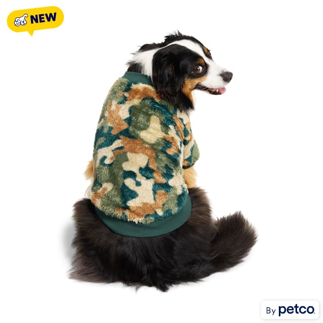 Reddy Crewneck Dog Sweater, Camo, X-Small - Carousel image #1