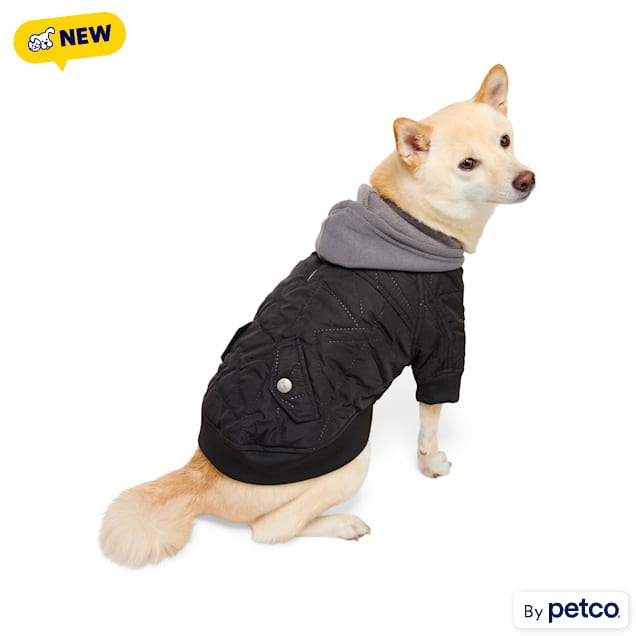 Reddy Hooded Pet Bomber Jacket, Large - Carousel image #1