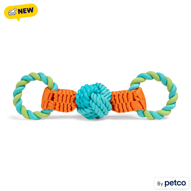 Leaps & Bounds Double-Ended Handle Rope Tug Dog Toy, Medium - Carousel image #1