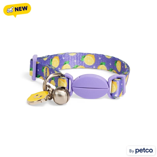 YOULY Lemon Breakaway Cat Collar, Small/Medium - Carousel image #1