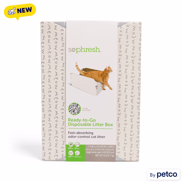 So Phresh Disposable Travel Litter Box with Odor-Locking Silica Litter, 6 lbs. - Carousel image #1