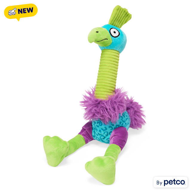 Leaps & Bounds Leopard Print Bird Plush Dog Toy, Large - Carousel image #1