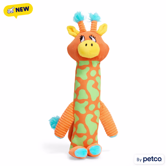 Leaps & Bounds Giraffe Flattie Plush Dog Toy, Large - Carousel image #1