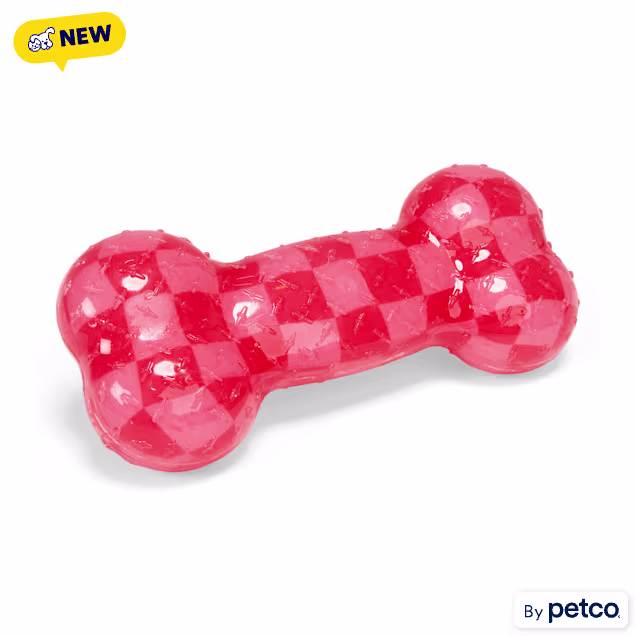 YOULY Valentine's Day Rubber Bone Dog Toy - Carousel image #1