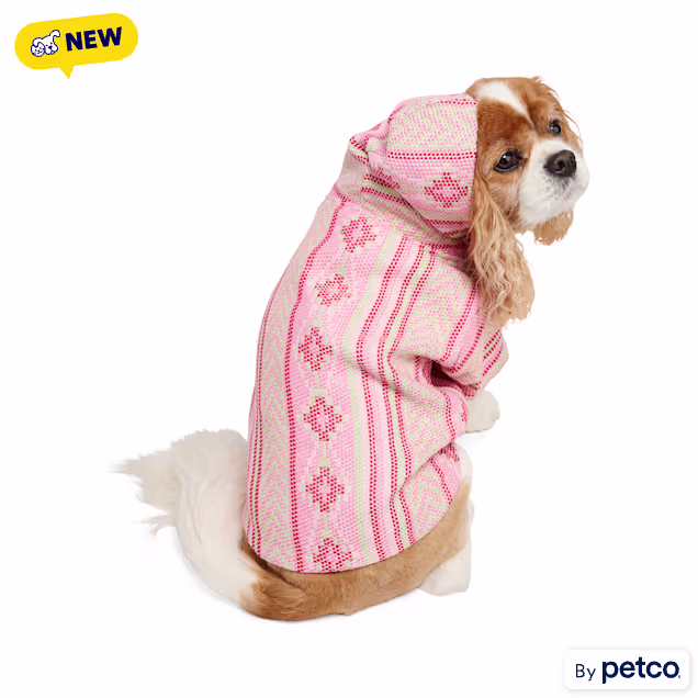 YOULY Baja Pet Hoodie, Pink, X-Small - Carousel image #1