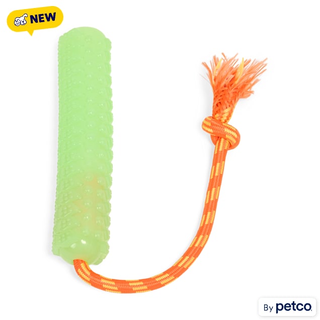 Leaps & Bounds Green Glow in the Dark Bumper Dog Toy, Medium - Carousel image #1