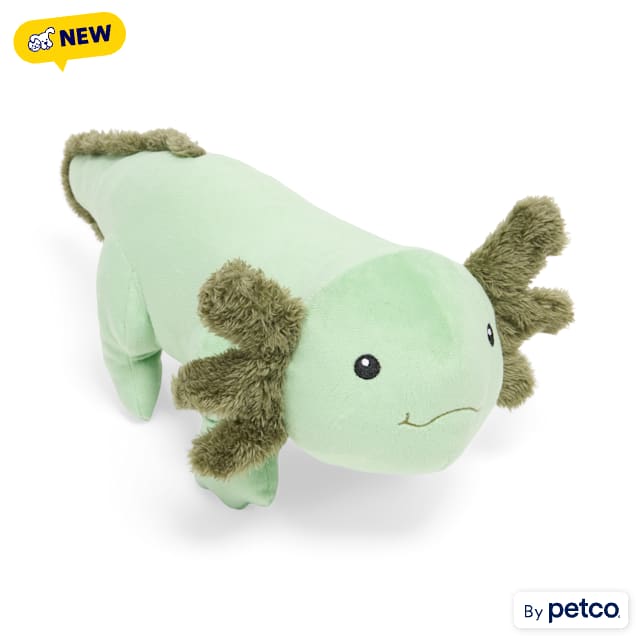 Leaps & Bounds Green Axolotl Plush Dog Toy, Large - Carousel image #1