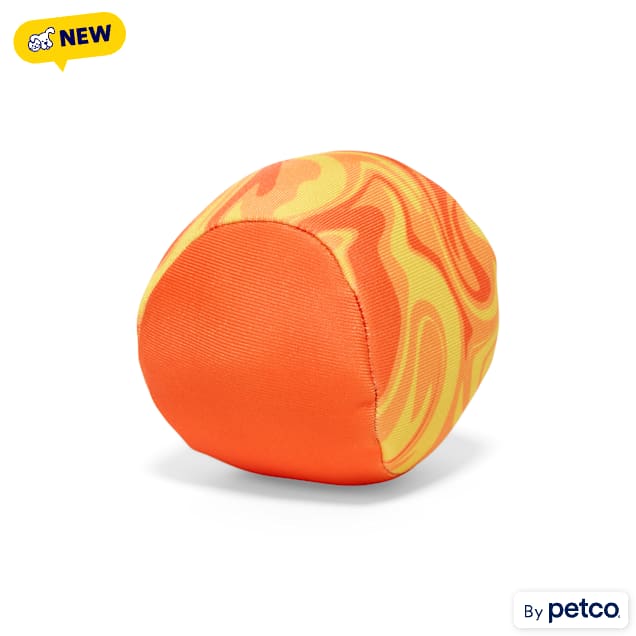 Leaps & Bounds Orange Floating Skip Ball Dog Toy, Small - Carousel image #1