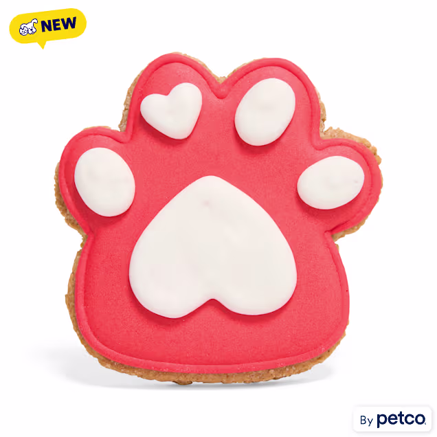 YOULY Valentine's Day Paw Dog Cookie, 2.2 oz. - Carousel image #1