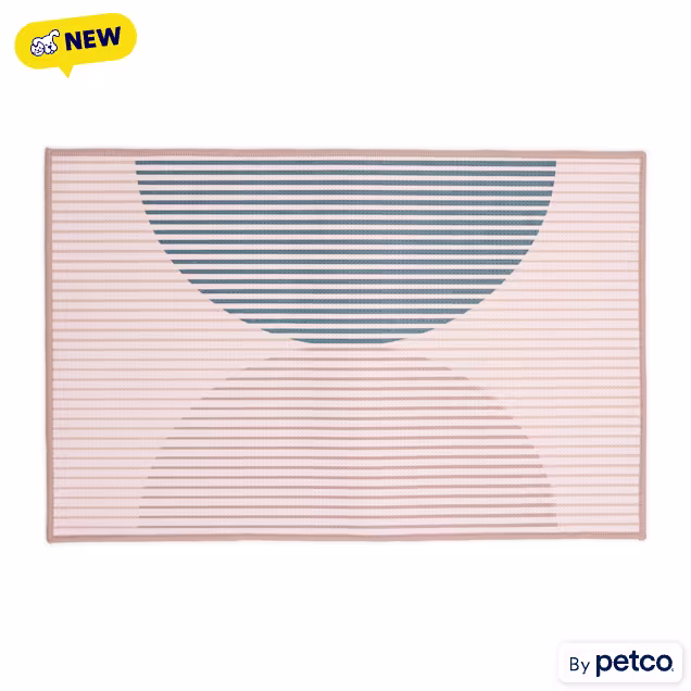 EveryYay Modern Tan Half Moon Pet Placemat, Medium - Carousel image #1