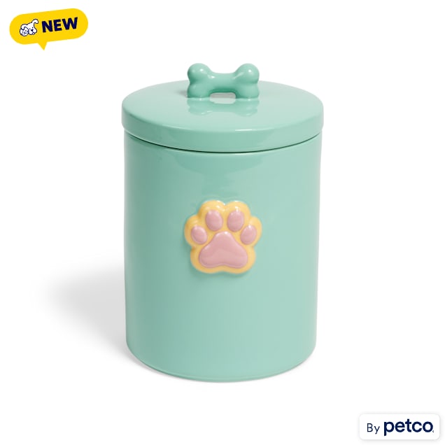 EveryYay Paw Print Treat Jar, 8.4 Cups - Carousel image #1
