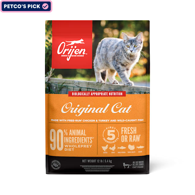 ORIJEN Cat High Protein Fresh & Raw Animal Ingredients Dry Food, 12 lbs. - Carousel image #1