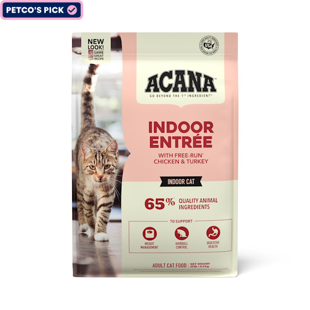 ACANA Indoor Entree for Indoor Cats Chicken Turkey Whole Herring and Rabbit Dry Cat Food, 10 lbs. - Carousel image #1