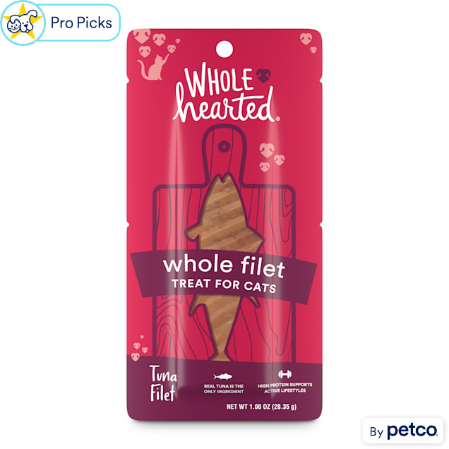 WholeHearted Protein-Rich Tuna Filet Cat Treat, 1 oz. - Carousel image #1