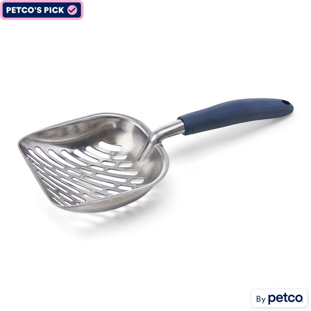 So Phresh Comfort Grip Metal Litter Scoop, 14" L X 5.5" W X 2" H Petco