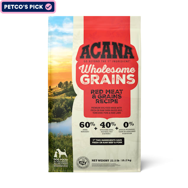 ACANA Wholesome Grains Red Meat & Grains Recipe Dry Dog Food, 22.5 lbs. - Carousel image #1