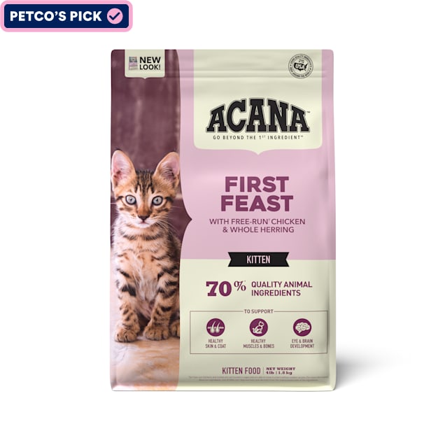 ACANA First Feast For Kittens Chicken and Fish Dry Cat Food, 4 lbs. - Carousel image #1