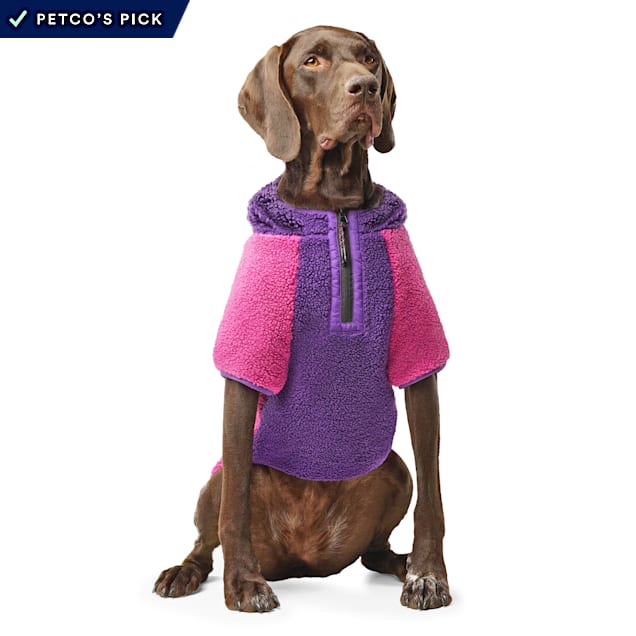 Canada Pooch Cool Factor Dog Hoodie Pink and Purple Size 8, 3X-Small - Carousel image #1