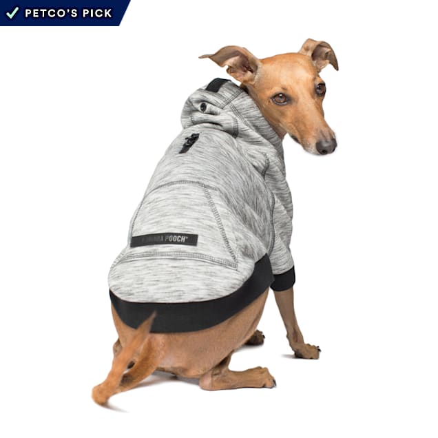 Canada Pooch Spacedye Hero Dog Hoodie Grey Size 10, XX-Small - Carousel image #1