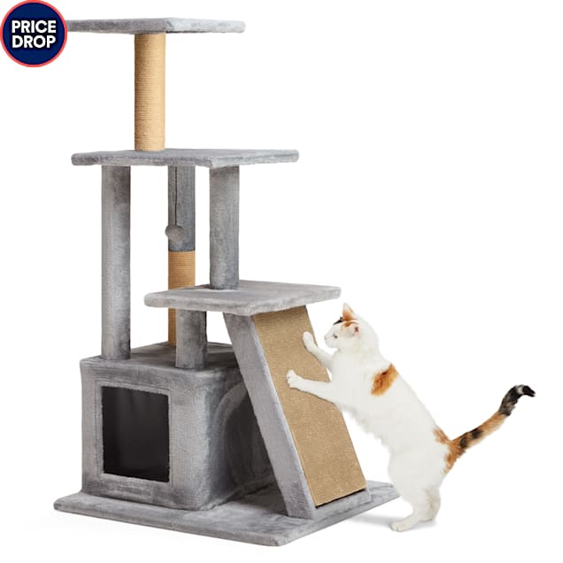 EveryYay Cozy Condo 4-Level Cat Tree with Ramp for Large Cats, 45.1" H - Carousel image #1