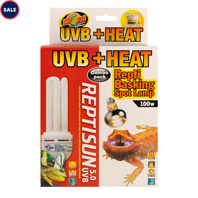 Zoo Med Heat \u0026 UVB Combo Pack, 100 Watt