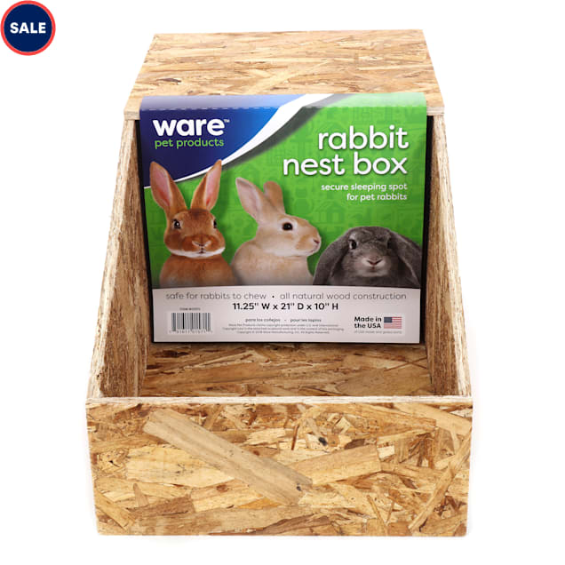 Ware Wooden Nest Box For Chickens Rabbits Large Petco