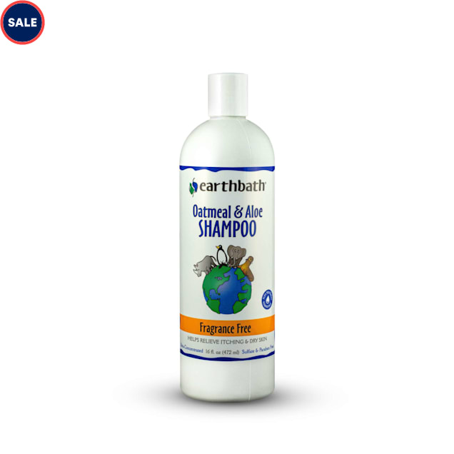 Earthbath Fragrance Free Oatmeal & Aloe Pet Shampoo, 16 fl. oz. Petco