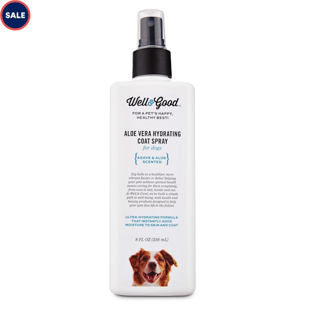 well good aloe vera hydrating coat dog spray 8 fl oz