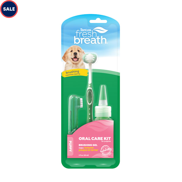 TropiClean Fresh Breath Oral Care Kit for Puppies - Carousel image #1