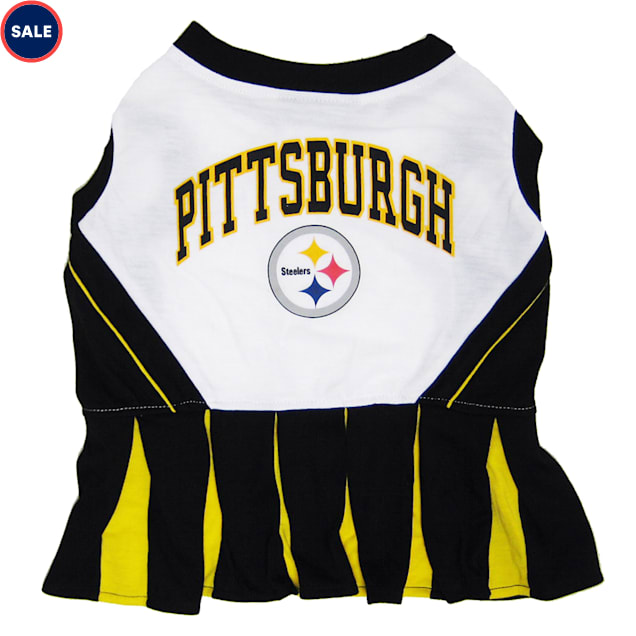 Dog steelers cheerleader outfit
