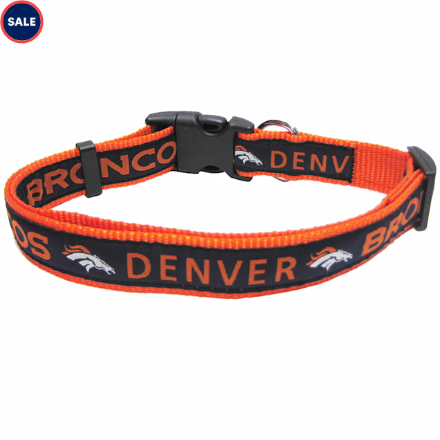 Denver broncos dog collar clearance