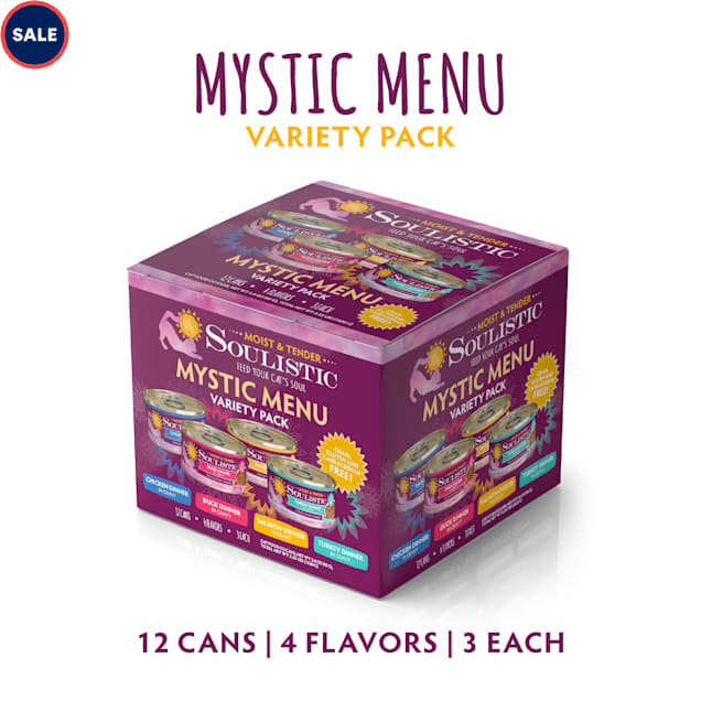 Soulistic Moist & Tender Mystic Menu Variety Pack Wet Cat Food, 3 oz
