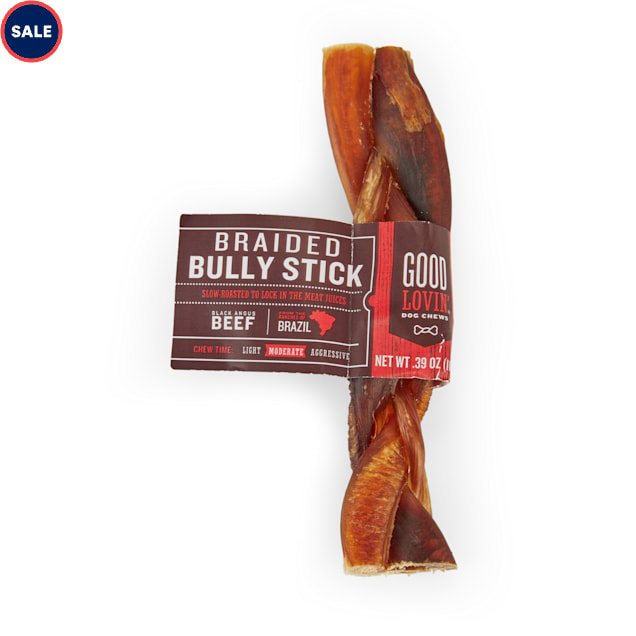 Good Lovin' Braided Bully Stick Dog Chew, 5inch, Pack of 1 Petco
