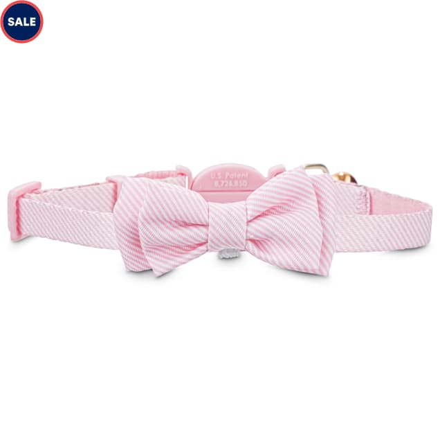 Pink bow collar Clearance