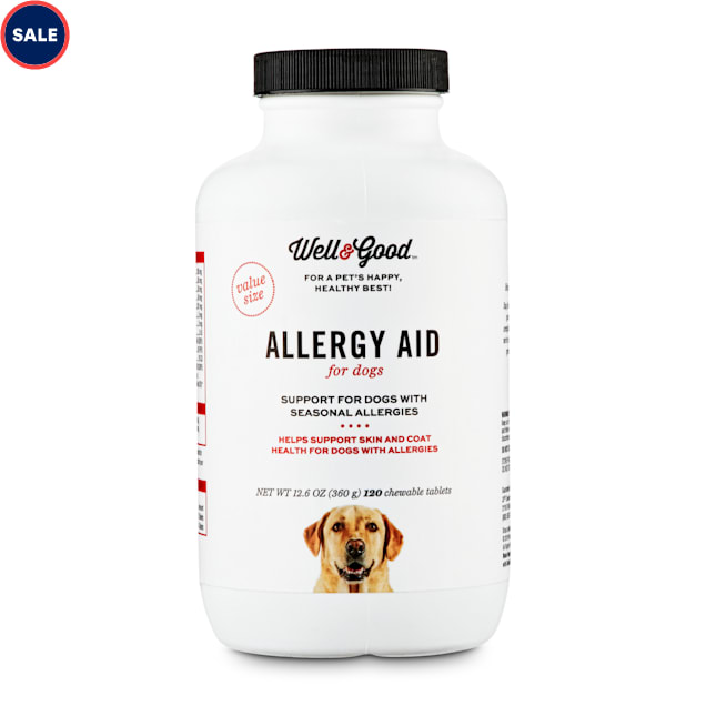 Well & Good Dog Allergy Aid Chewable Tablets, 12.6 oz., Count of 120