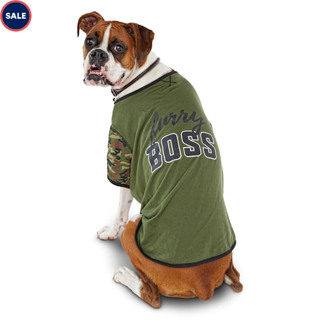 Bond Co Furry Boss Camo Dog T Shirt Large Petco