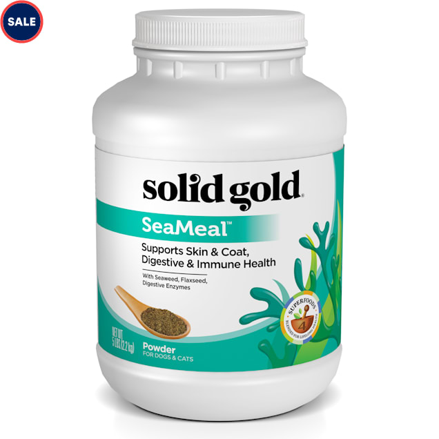 Solid Gold SeaMeal Powder for Skin & Coat, Digestive & Immune Health For Dogs & Cats, 5 lbs. - Carousel image #1