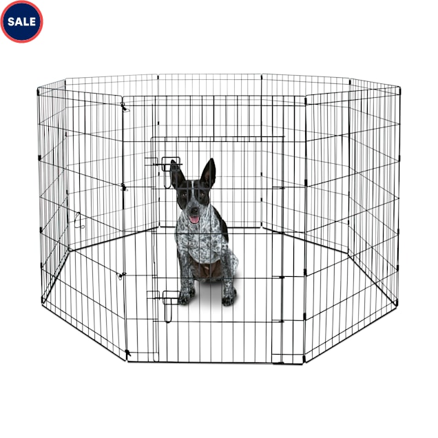 Animaze Adjustable Exercise Black Pen For Dogs 36 H Petco