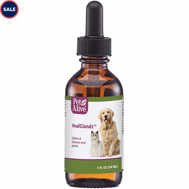 PetAlive Natural Herbal AnalGlandz Liquid Dog and Cat Supplement, 2 fl. oz. - Carousel image #1