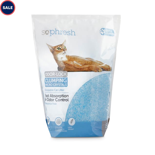 So Phresh Scoopable OdorLock Clumping Micro Crystal Cat Litter in Blue