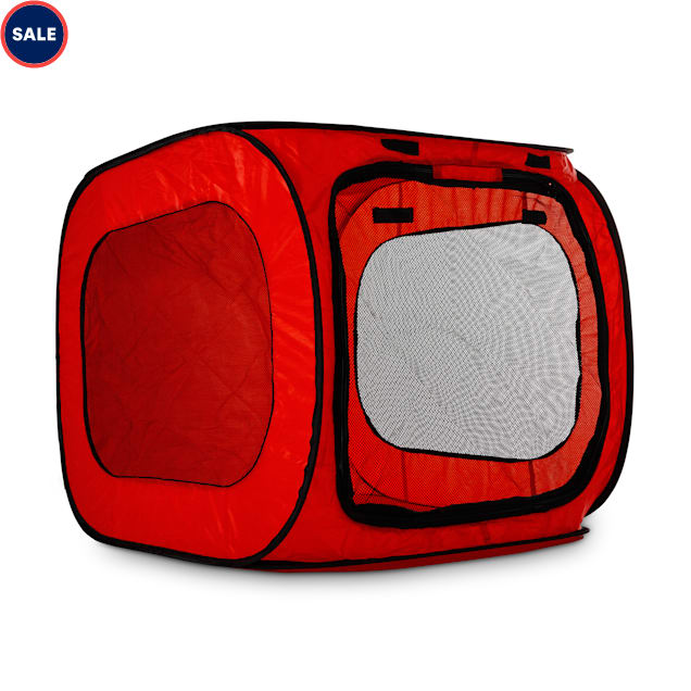 Animaze Red Pop Up Portable Dog Tent 31 1 L X 23 2 W X 21 8 H Petco
