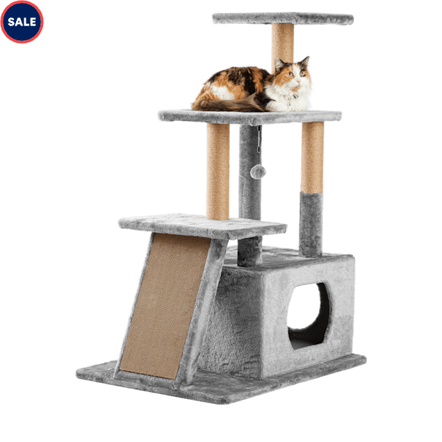 EveryYay Lookout Loft 4-Level Cat Tree for Big & Senior Cats, 34" L X 24" W X 46" H - Carousel image #1
