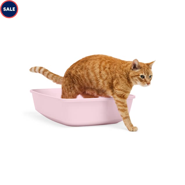 So Phresh Pink Open Cat Litter Box, 22.5" L X 17" W X 5.5" H Petco