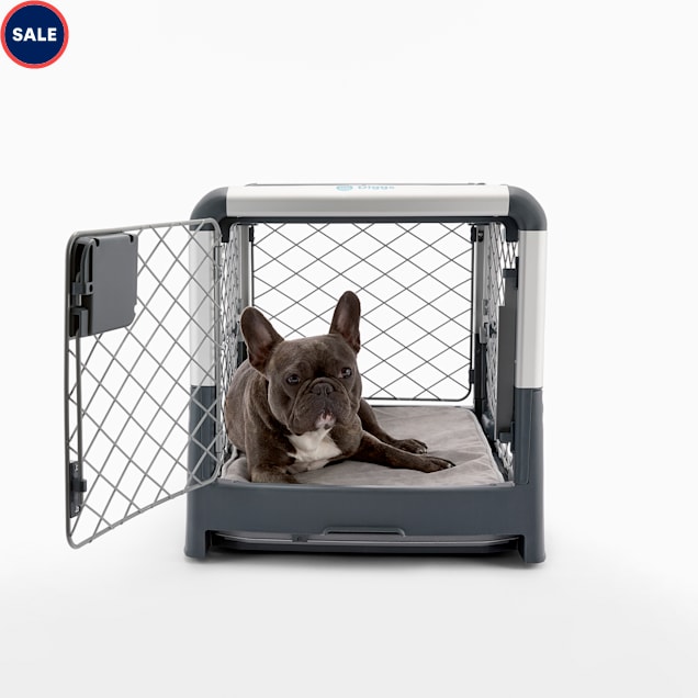 Diggs Revol Double-Door Collapsible Dog Crate with Tray and Divider, 27" L X 20" W X 20.8" H - Carousel image #1