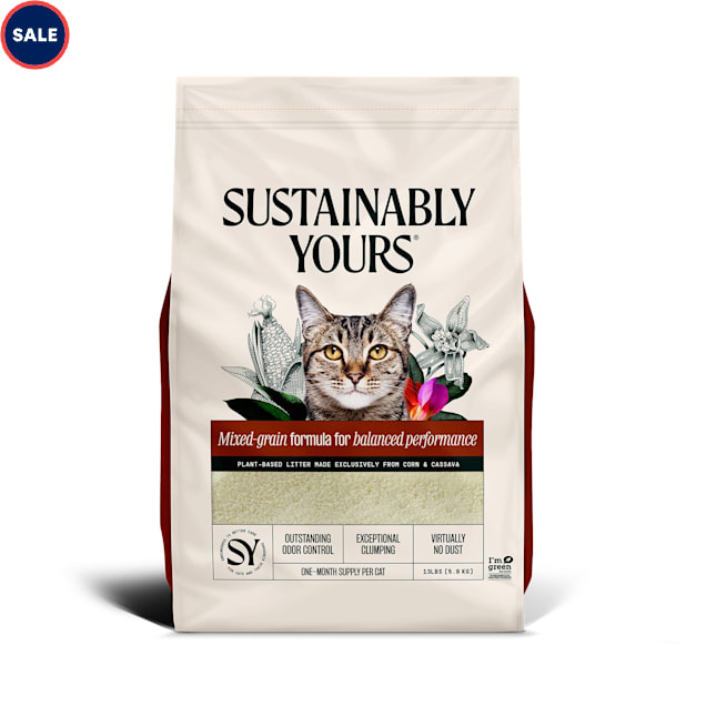 Sustainably Yours MultiCat From Corn & Cassava Natural Litter, 13 lbs