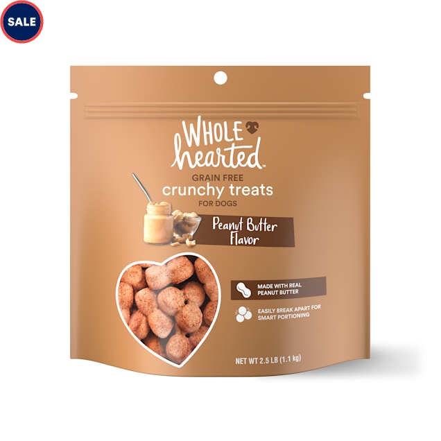 WholeHearted Grain Free Peanut Butter Dog Treats, 40 oz. Petco