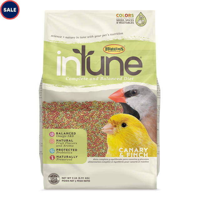 Higgins inTune Complete and Balanced Diet Fruit Extruded Canary & Finch