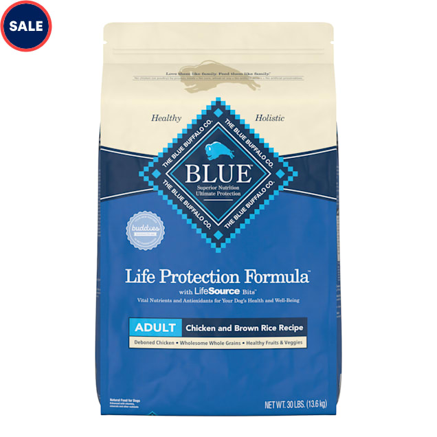 Blue Buffalo Life Protection Adult Dog Food, Natural Chicken & Brown Rice - 30 lb bag