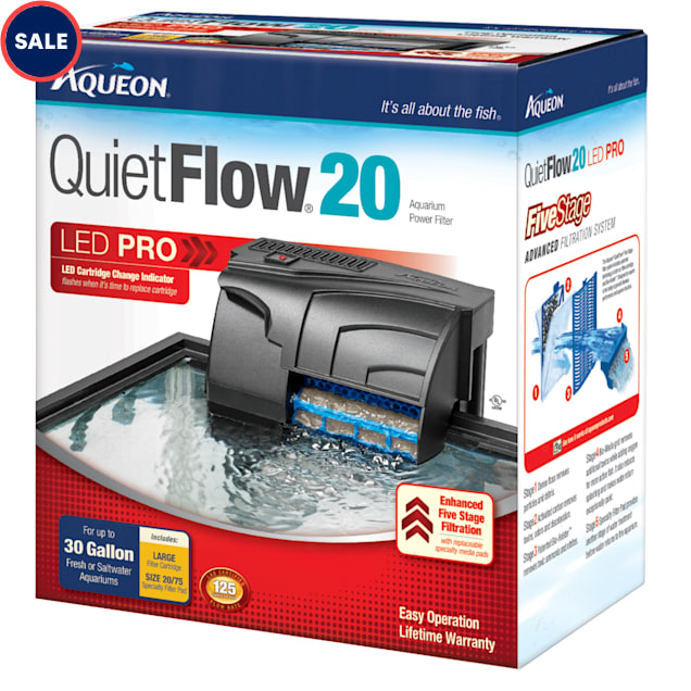 Aqueon QuietFlow LED PRO 20 Aquarium Power Filter - Carousel image #1